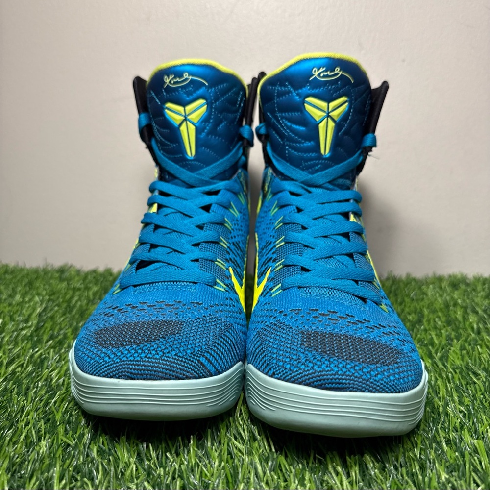 Nike Kobe 9 IX Elite High Perspective Blue Yellow Black - Picture 6 of 13